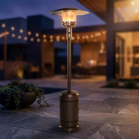 46000 BTU Propane Steel Freestanding Patio Heater Bronze — Studio Shot