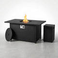 Gas Fire Pit Table Built for Outdoor Entertaining, 50,000 BTU, Steel Construction, Hidden Tank Storage