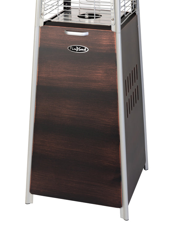 40000 -BTU Brushed Bronze Steel Floorstanding Liquid Propane Patio Heater