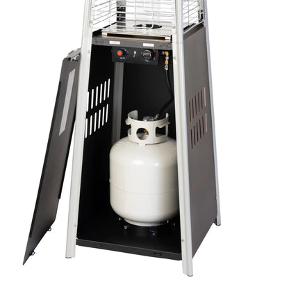 40000 -BTU Brushed Bronze Steel Floorstanding Liquid Propane Patio Heater