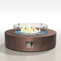 41''Round Fire Pit Table,50000 BTU Outdoor Propane Patio Fire Pit — Studio Shot